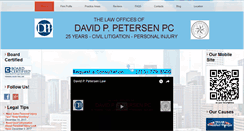 Desktop Screenshot of davidpetersenlaw.com