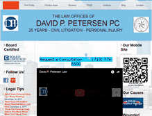 Tablet Screenshot of davidpetersenlaw.com